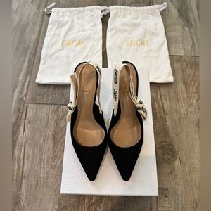 COPY - Dior, J'ADIOR Slingback Pump, Black Technical Fabric, size 37.5